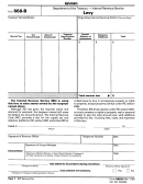Form 668-b - Levy - Department Of The Treasury