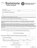 Form 6638 - Summons Income Tax Return - Department Of The Treasury