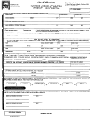 Business License Application Affidavit Form - City Of Alhambra, California