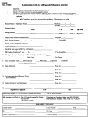 Form -6- Application For City Of Frankfort Business License