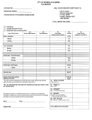Tax Report Form - City Of Irondale