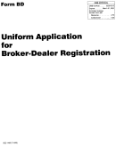 Form Bd - Uniform Application For Broker-dealer Registration - Instructions