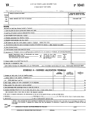 Form P 1041 - Income Tax Fiduciary Return - City Of Portland Printable pdf