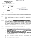 Form Mnpca-i0e - Nonprofit Corporation Articles Of Consolidation