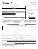 Form Pa-611-020 - Application For Licensure As Manager