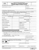 Form 4422 - Application For Certificate Discharging Property Subject To Estate Tax Lien