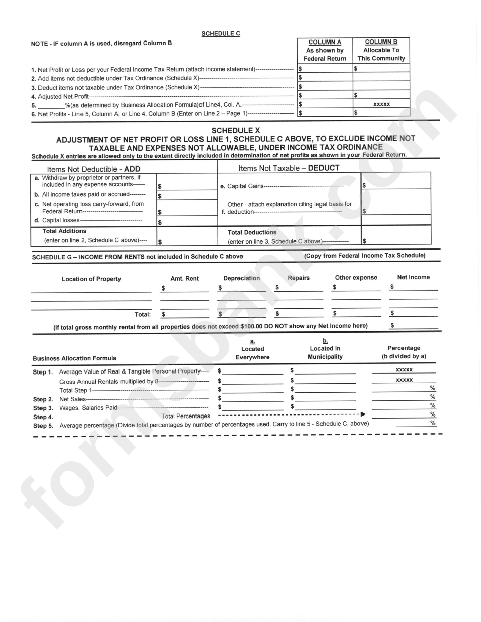 Ohio Income Tax Form