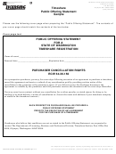 Timeshare Public Offering Statement - Washington Department Of Licensing