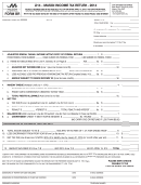 Form Br - Mason Income Tax Return - 2014