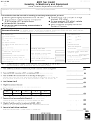 Form Nc-478b - Tax Credit Investing In Machinery And Equipment 2001