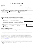 Form 129-01-004 - Written Notice