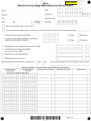 Fillable Form Mw-3 - Montana Annual Wage Withholding Tax Reconciliation - 2014 Printable pdf