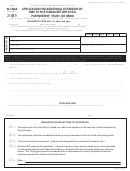 Form N-100a - Application For Additional Extension Of Time To File Hawaii Return For A Partnership, Trust, Or Remic - 2001