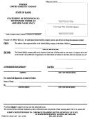 Form Mllc-12f - Statement Of Intention To Do Business Under An Assumed Name Only