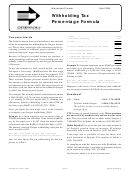 Form 150-206-677 - Withholding Tax Percentage Formula - 1998 Printable pdf