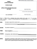 Form Mlpa-2 - Applica Tion For Registration Of Name