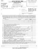 Form R - Income Tax Return - City Of Delphos Income Tax Department