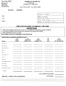 Form W3 1107 - Employer's Withholding Reconcilation