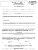 Claim For Refund Form For Nonresident - Village Of Sugar Grove Income Tax Department Printable pdf