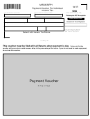Payment Voucher For Individual Income Tax Form