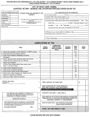 Quarterly Return - Business And Occupation Privilege (gross Sales) Tax Form
