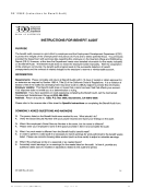 Instructions For Benefit Audit Form De 1296e March 2002