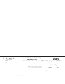Form Il-1065-v - Payment Voucher For Partnership Replacement Tax - 2006