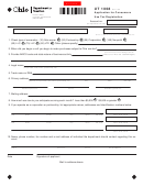 Form Ut 1008 - Application For Consumers Use Tax Registration - 2009
