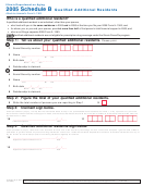Form Il-1363 - Schedule B - Qualified Additional Residents - 2005