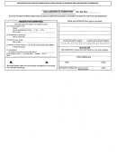 Declaration Of Exemption Form - Warren City Income Tax