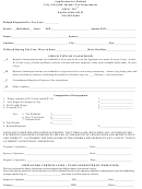 Application For Refund Form- Income Tax Department - City Of Euclid
