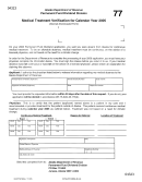 Form 04-077m - Medical Treatment Verification For Calendar Year 2005