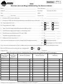 Form Mw-3 - Montana Annual Wage Withholding Tax Reconciliation 2009