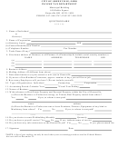 Form Wbq - Questionnaire - City Of Greenville