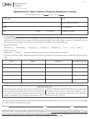 Form Otp 1 - Application For Other Tobacco Products Distributor License