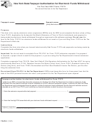 Form It-370 - New York State Taxpayer Authorization For Electronic Funds Withdrawal For Tax Year 2007