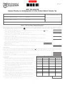 Form Sd 2210-100 - Interest Penalty On Underpayment Of Ohio School District Income Tax 2007