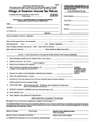 Village Of Swanton Income Tax Return Form Printable pdf