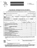 Fillable Form 500x - Amended Ga Individual Income Return Printable pdf