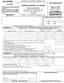 Form N6-2005 - Norwood Individual Tax Return Printable pdf