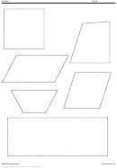 Math Expressions Worksheet - Quadrilaterals