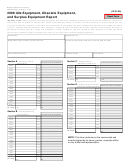Form 2698 - Idle Equipment, Obsolete Equipment, And Surplus Equipment Report - 2006