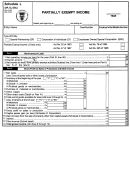 Schedul L - Partially Exempt Income Form