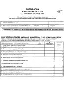 Form F-1120 - Income Tax Computation - City Of Flint