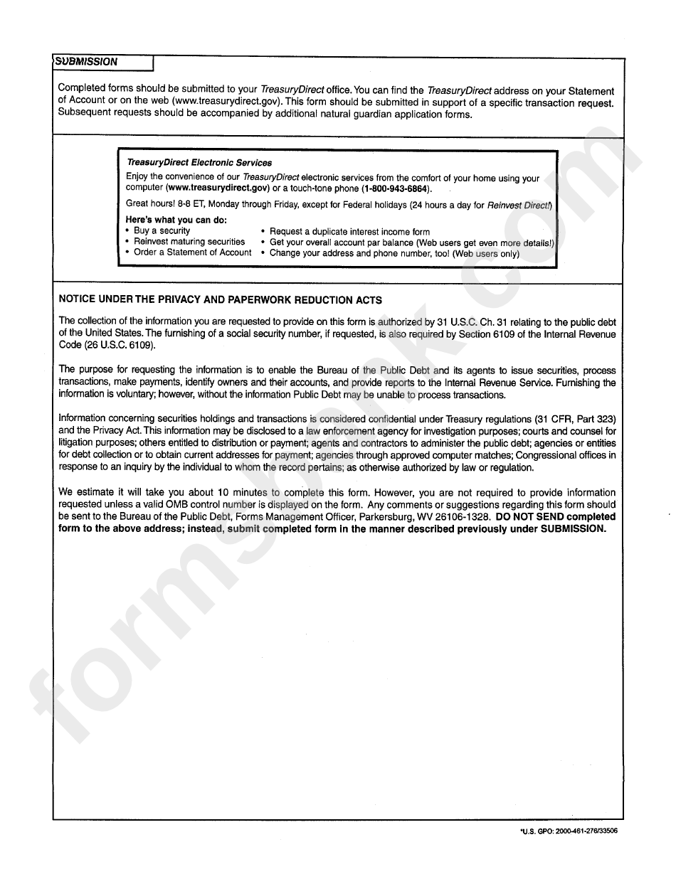 Instructions For Form 5191 Application For Recognition As Natural Guardian Of A Minor