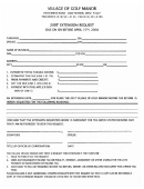 2007 Extension Request Form - Village Of Golf Manor