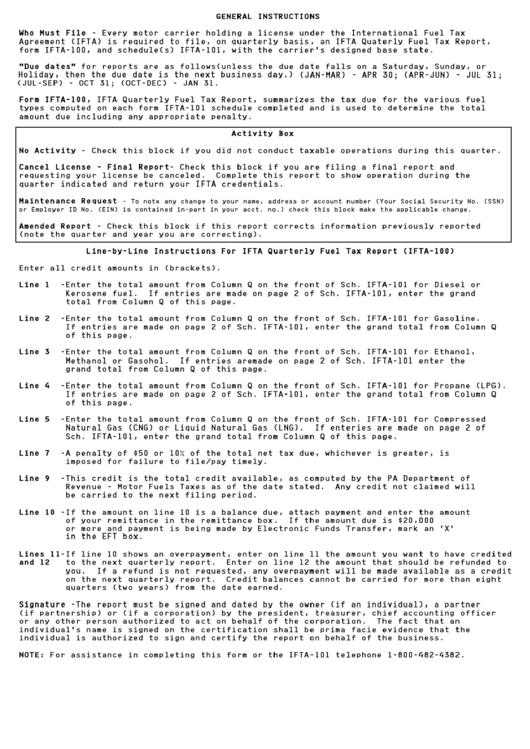 Ifta Quarterly Fuel Tax Report Ifta 100 Printable Pdf Download Ifta Quarterly Fuel Tax Report Ifta 100 Printable Pdf Download