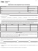 Form Cig 23 - Application To Use Cigarette Fuson Tax Stamps