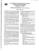 Sales And Use Taxes General Information Sheet - District Of Columbia Office Of Tax And Revenue