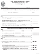 Jobs And Investment Tax Credit Worksheet For Tax Year 2005